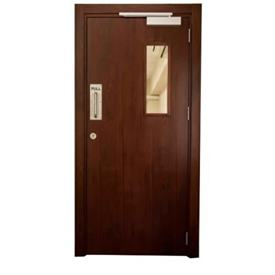 Panneau de vision pour porte coupe-feu en bois