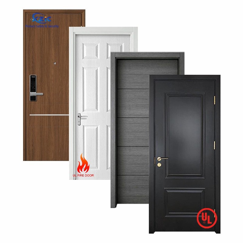 UL listed wooden fire door